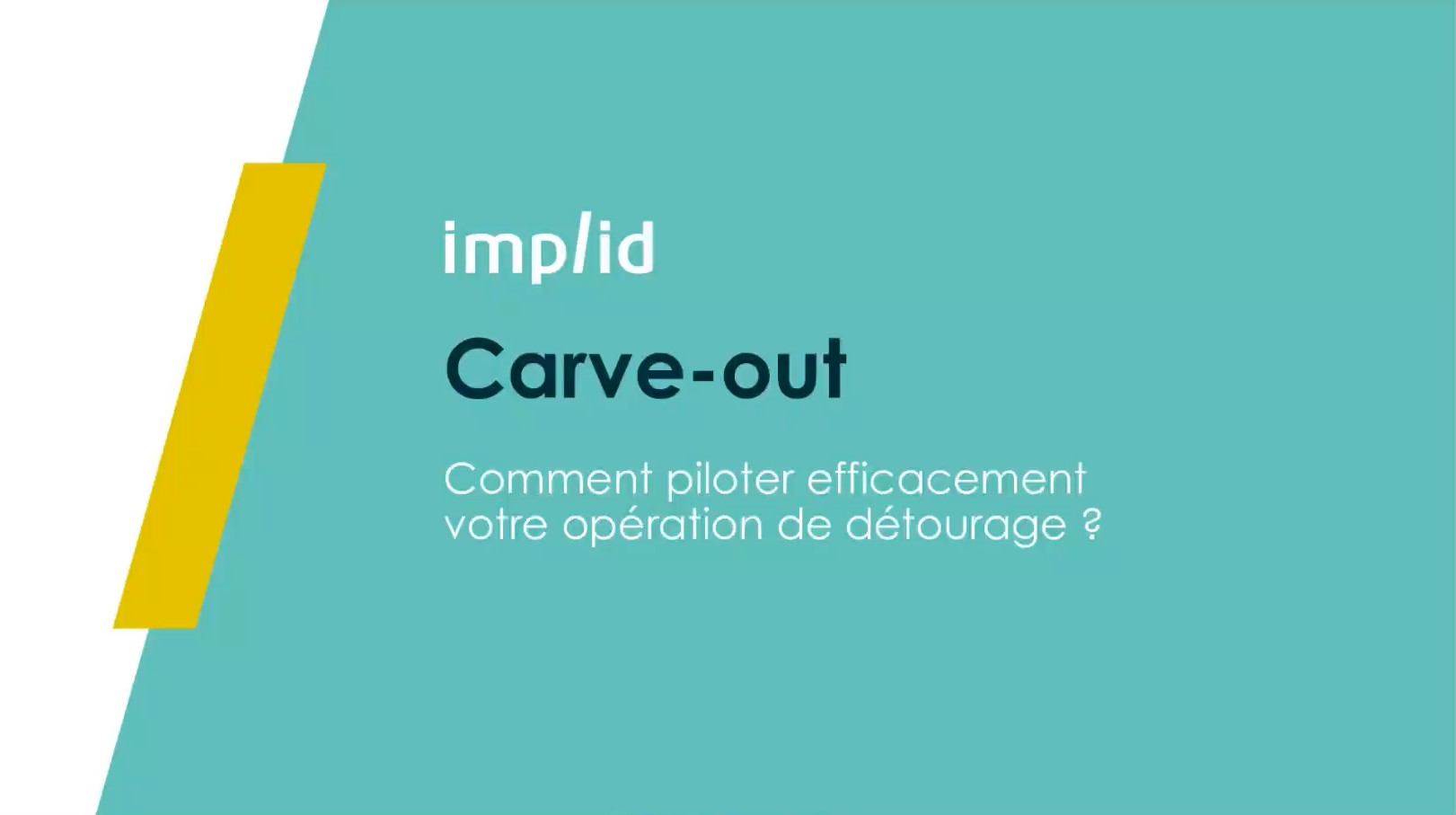 Replay webinar Carve-out